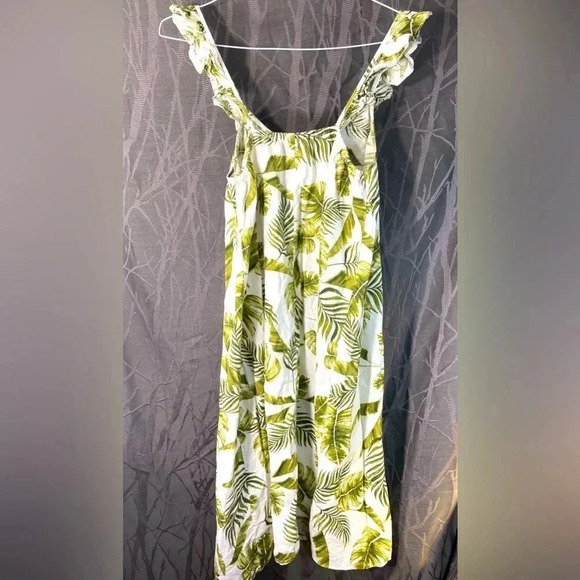Joe fresh -  Medium Dress w/ White & Green Leaves 🍃 - Picture 1 of 8